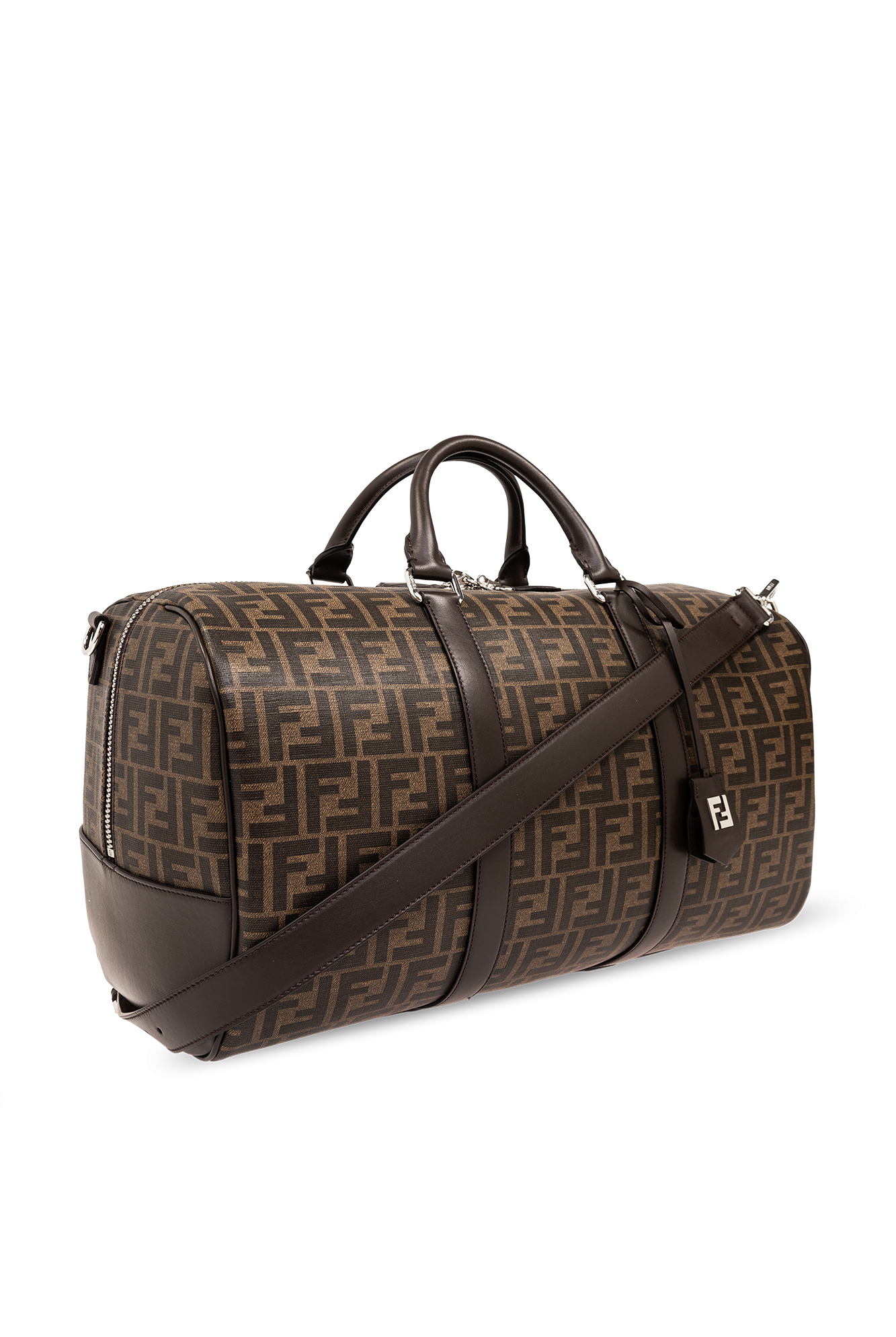 Braun Duffel bag with logo Fendi Vitkac Germany